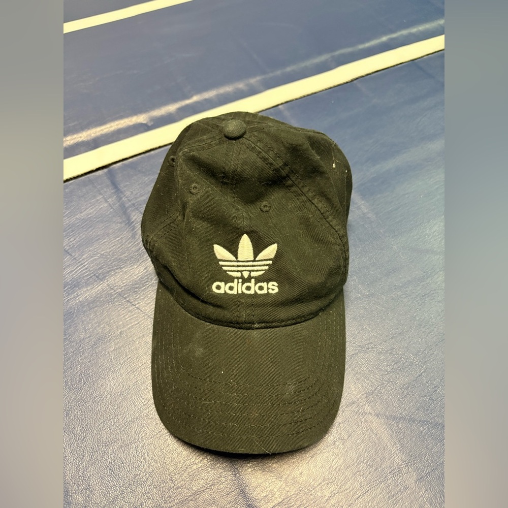 Adidas Black Cap with White Logo